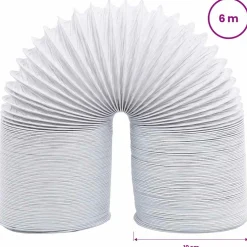 vidaXL Afzuigslang 6 m 10 cm PVC