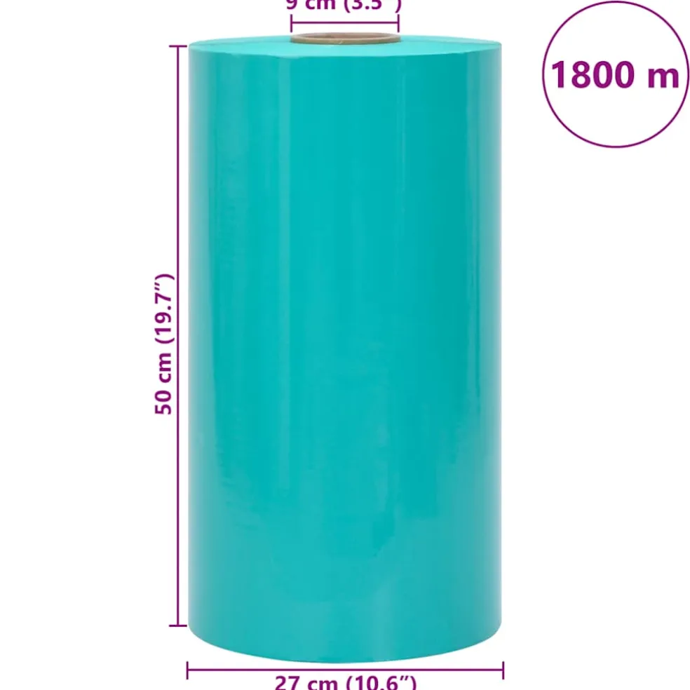 vidaXL Agrarische stretchfilm 25 μm 50 cm x 1800 m groen