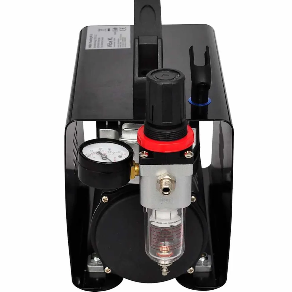 vidaXL Airbrush compressorset met 3 pistolen