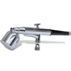 vidaXL Airbrush set met glazen beker 0,2 / 0,3 / 0,5 mm mondstukken