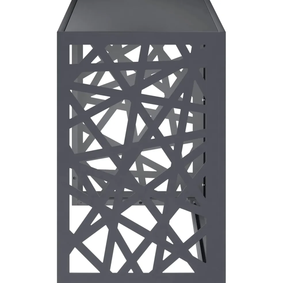 vidaXL Airconditioner hoes Antraciet 90 x 40 x 60 cm Staal