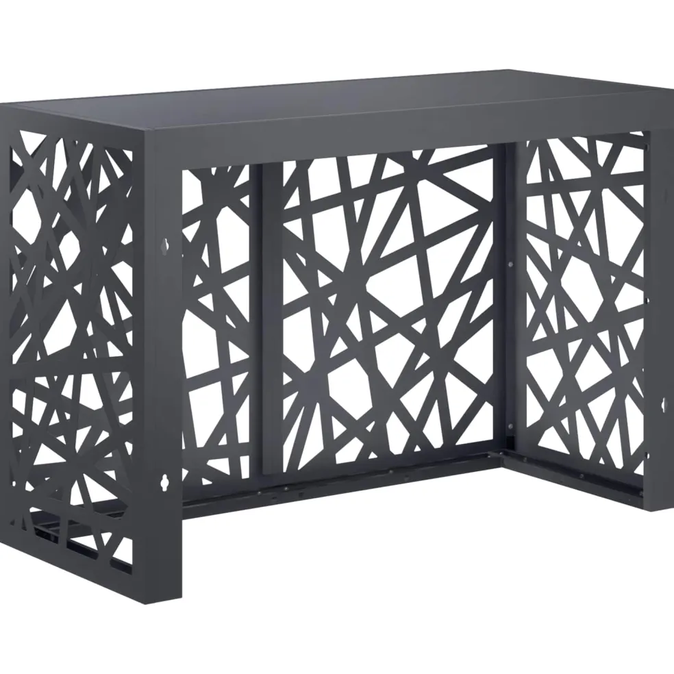 vidaXL Airconditioner hoes Antraciet 90 x 40 x 60 cm Staal