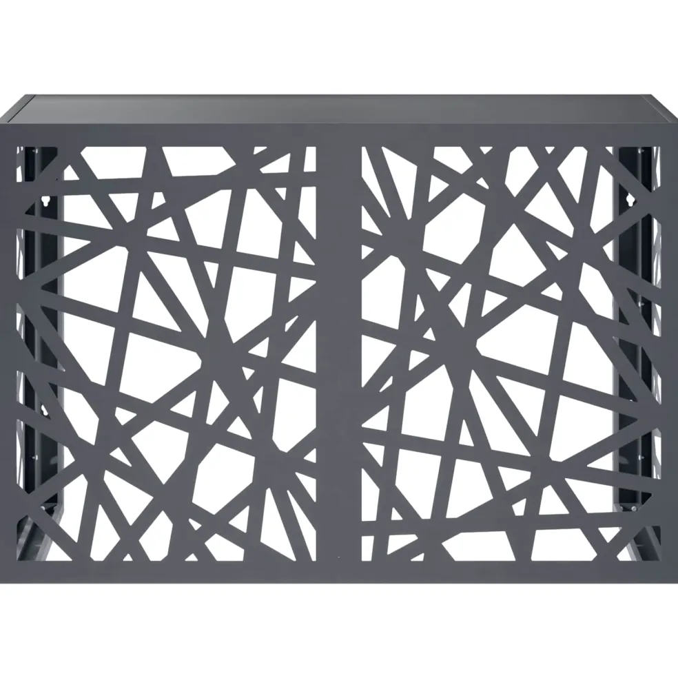 vidaXL Airconditioner hoes Antraciet 90 x 40 x 60 cm Staal