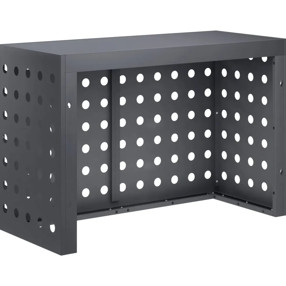 vidaXL Airconditioner hoes Antraciet 110 x 50 x 105 cm Staal