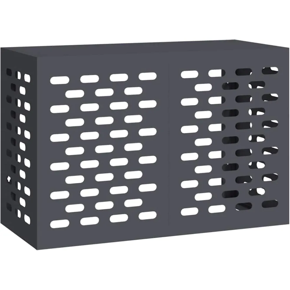vidaXL Airconditioner hoes Antraciet 90 x 40 x 60 cm Staal
