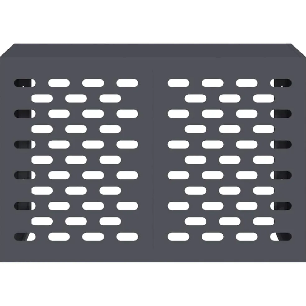 vidaXL Airconditioner hoes Antraciet 90 x 40 x 60 cm Staal