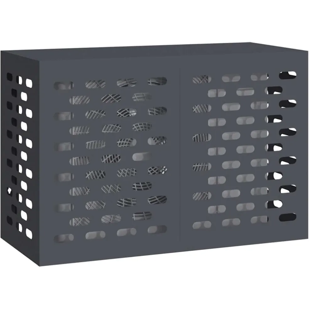 vidaXL Airconditioner hoes Antraciet 90 x 40 x 60 cm Staal