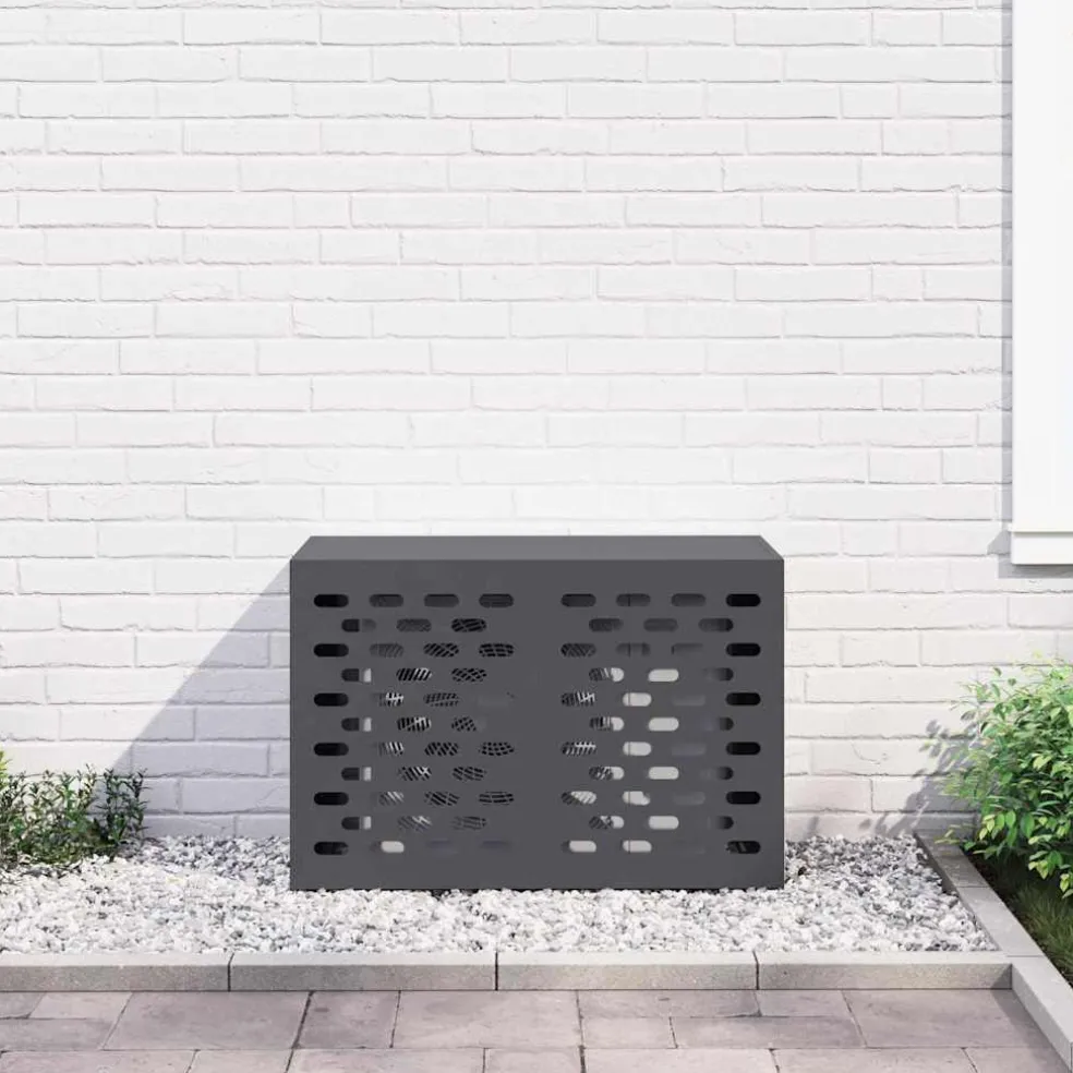 vidaXL Airconditioner hoes Antraciet 90 x 40 x 60 cm Staal