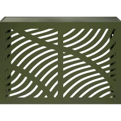 vidaXL Airconditioner hoes Olijfgroen 90 x 40 x 60 cm Staal