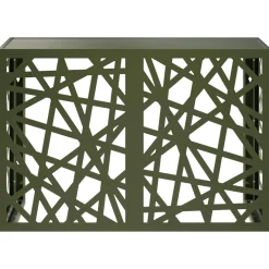 vidaXL Airconditioner hoes Olijfgroen 90 x 40 x 60 cm Staal