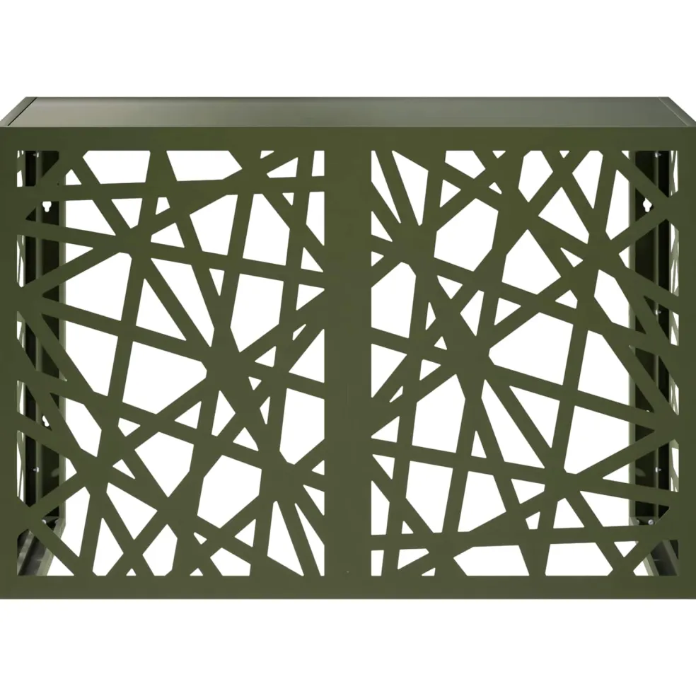 vidaXL Airconditioner hoes Olijfgroen 90 x 40 x 60 cm Staal