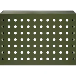vidaXL Airconditioner hoes Olijfgroen 90 x 40 x 60 cm Staal
