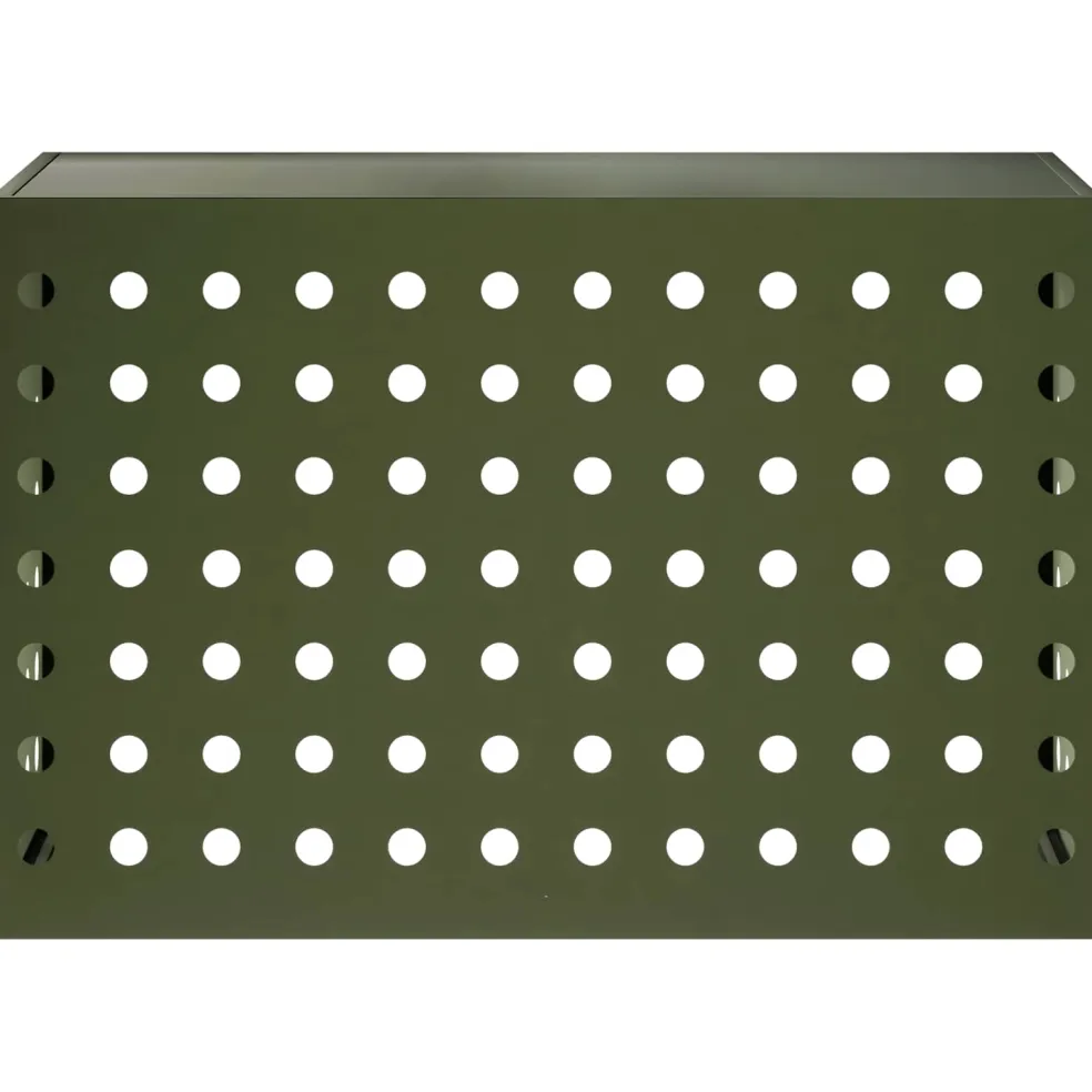 vidaXL Airconditioner hoes Olijfgroen 90 x 40 x 60 cm Staal