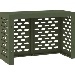 vidaXL Airconditioner hoes Olijfgroen 90 x 40 x 60 cm Staal