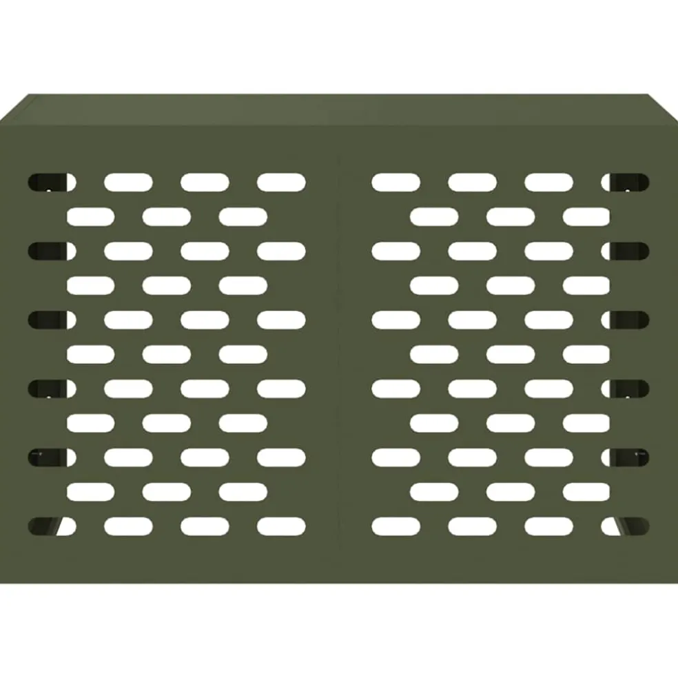 vidaXL Airconditioner hoes Olijfgroen 90 x 40 x 60 cm Staal