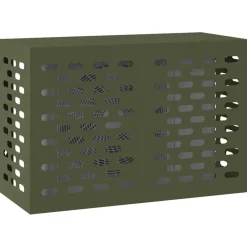 vidaXL Airconditioner hoes Olijfgroen 90 x 40 x 60 cm Staal