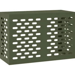 vidaXL Airconditioner hoes Olijfgroen 90 x 40 x 60 cm Staal