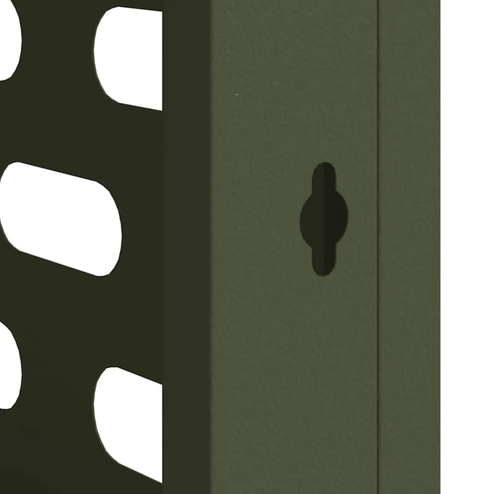 vidaXL Airconditioner hoes Olijfgroen 90 x 40 x 60 cm Staal