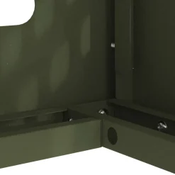 vidaXL Airconditioner hoes Olijfgroen 90 x 40 x 60 cm Staal