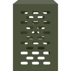 vidaXL Airconditioner hoes Olijfgroen 90 x 40 x 60 cm Staal