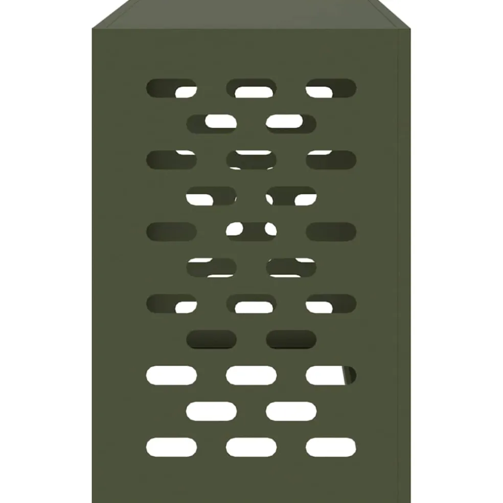 vidaXL Airconditioner hoes Olijfgroen 90 x 40 x 60 cm Staal