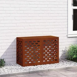 vidaXL Airconditioner hoes Roestkleurig 90 x 40 x 60 cm weervast staal