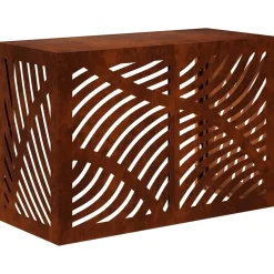 vidaXL Airconditioner hoes Roestkleurig 90 x 40 x 60 cm weervast staal