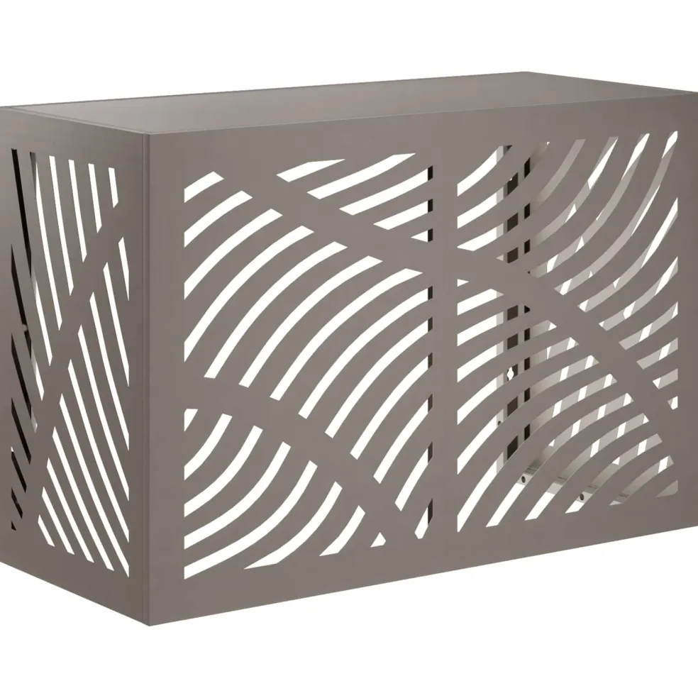 vidaXL Airconditioner hoes Roestkleurig 90 x 40 x 60 cm weervast staal