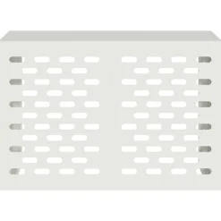 vidaXL Airconditioner hoes Wit 90 x 40 x 60 cm Staal