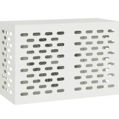 vidaXL Airconditioner hoes Wit 90 x 40 x 60 cm Staal