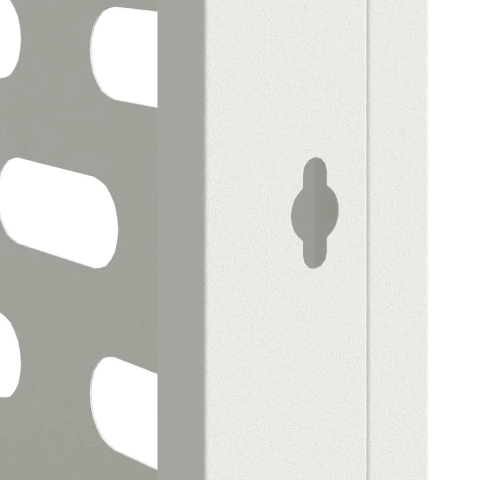 vidaXL Airconditioner hoes Wit 90 x 40 x 60 cm Staal