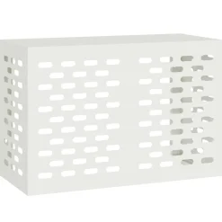 vidaXL Airconditioner hoes Wit 90 x 40 x 60 cm Staal