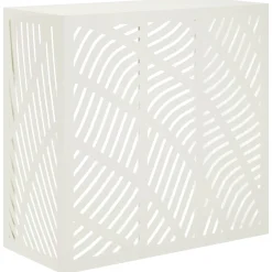 vidaXL Airconditioner hoes Wit 110 x 50 x 105 cm Staal