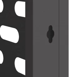 vidaXL Airconditioner hoes Zwart 90 x 40 x 60 cm Staal