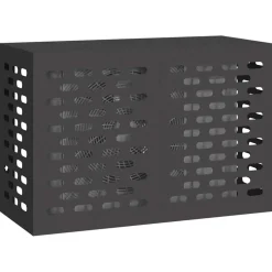 vidaXL Airconditioner hoes Zwart 90 x 40 x 60 cm Staal