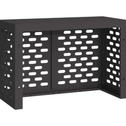 vidaXL Airconditioner hoes Zwart 90 x 40 x 60 cm Staal