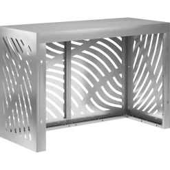 vidaXL Airconditioner hoes zilver 90 x 40 x 60 cm Gegalvaniseerd staal
