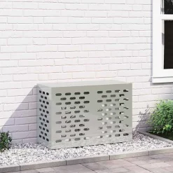 vidaXL Airconditioner hoes Zwart 90 x 40 x 60 cm Staal