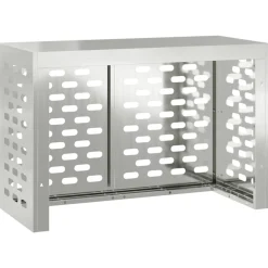 vidaXL Airconditioner hoes Zwart 90 x 40 x 60 cm Staal