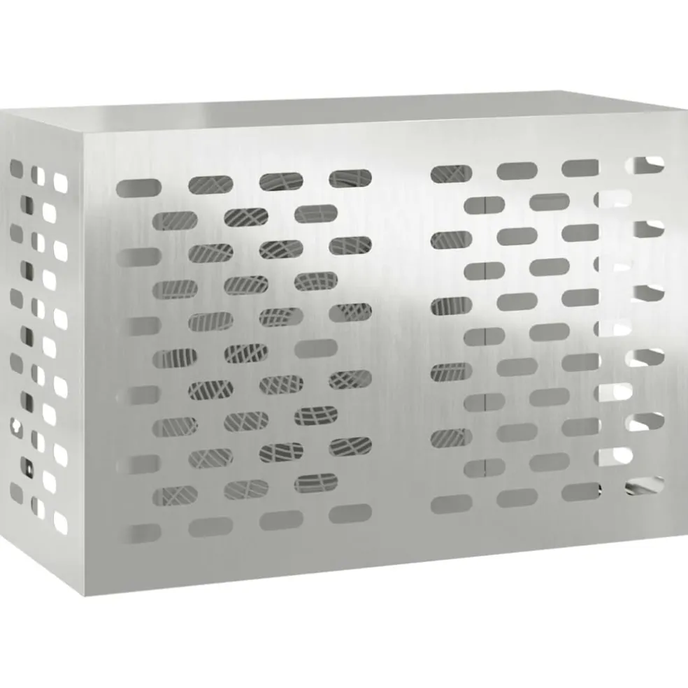 vidaXL Airconditioner hoes zilver 90 x 40 x 60 cm Gegalvaniseerd staal