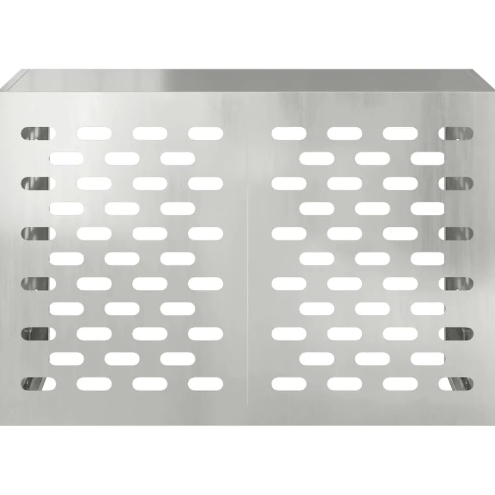 vidaXL Airconditioner hoes zilver 90 x 40 x 60 cm Gegalvaniseerd staal