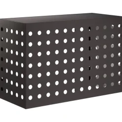 vidaXL Airconditioner hoes Zwart 90 x 40 x 60 cm Staal
