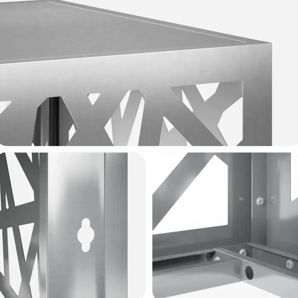 vidaXL Airconditioner hoes zilver 90 x 40 x 60 cm Gegalvaniseerd staal