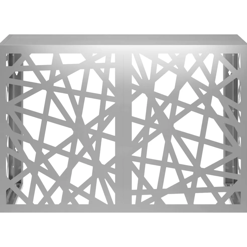 vidaXL Airconditioner hoes zilver 90 x 40 x 60 cm Gegalvaniseerd staal