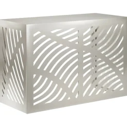 vidaXL Airconditioner hoes zilver 90 x 40 x 60 cm Roestvrij staal