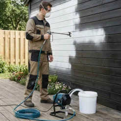 vidaXL Airless Verfspuit 7,6 m Slang 220V 1,5 L/min 200 Bar