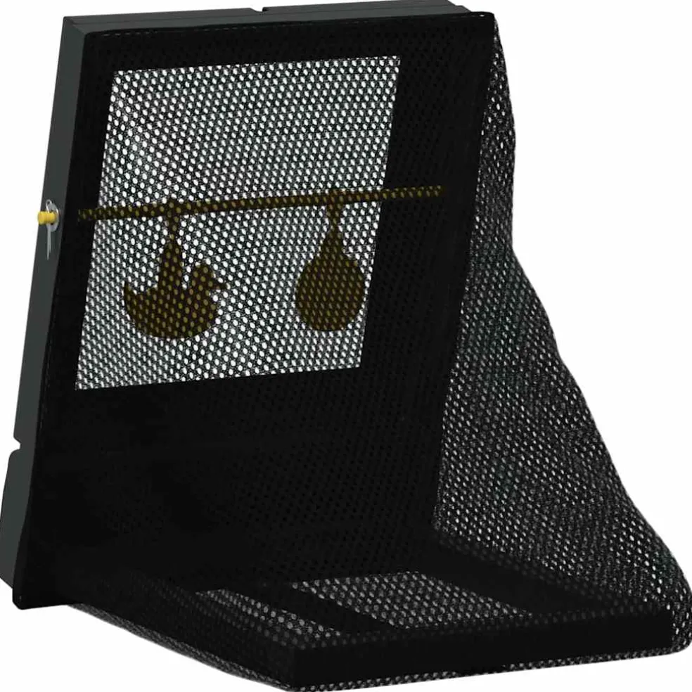 vidaXL Airsoft Doel Zwart 19 x 26 x 25 cm Kunststof