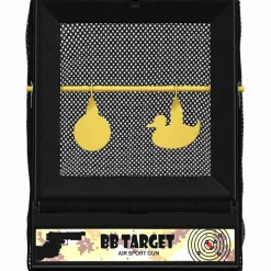 vidaXL Airsoft Doel Zwart 19 x 26 x 25 cm Kunststof
