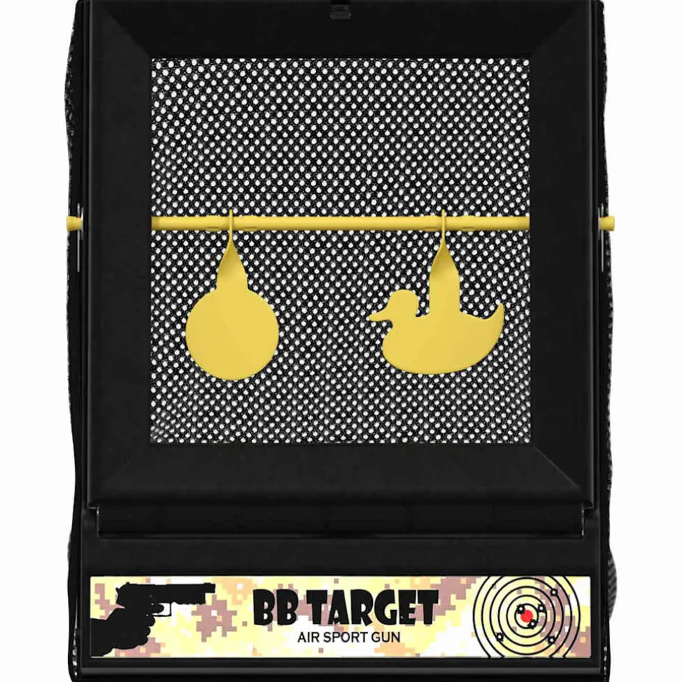 vidaXL Airsoft Doel Zwart 19 x 26 x 25 cm Kunststof