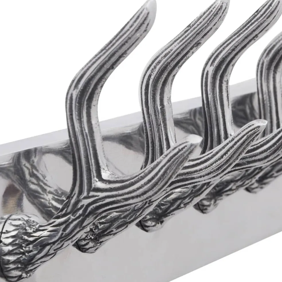 vidaXL Aluminium kapstok zilverkleurig